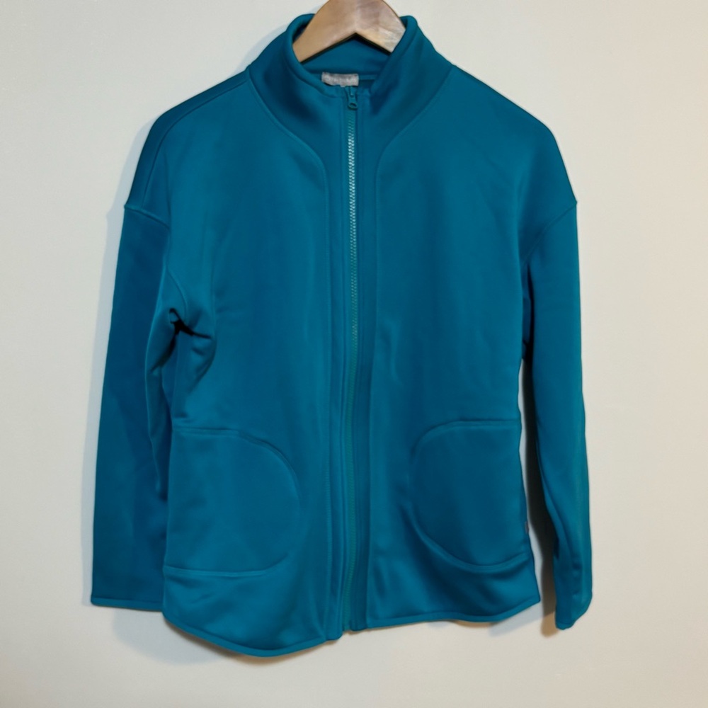 Warm Cozy Comfort Tech Fleece Mockneck Cold Weather Petite Jacket | Sz PS